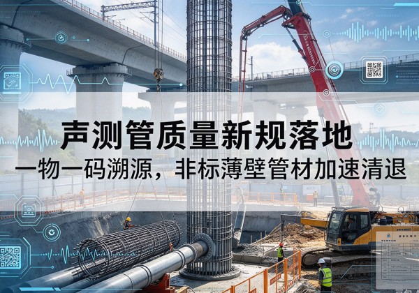 孝昌声测管质量新规落地，一物一码溯源，非标薄壁管材加速清退